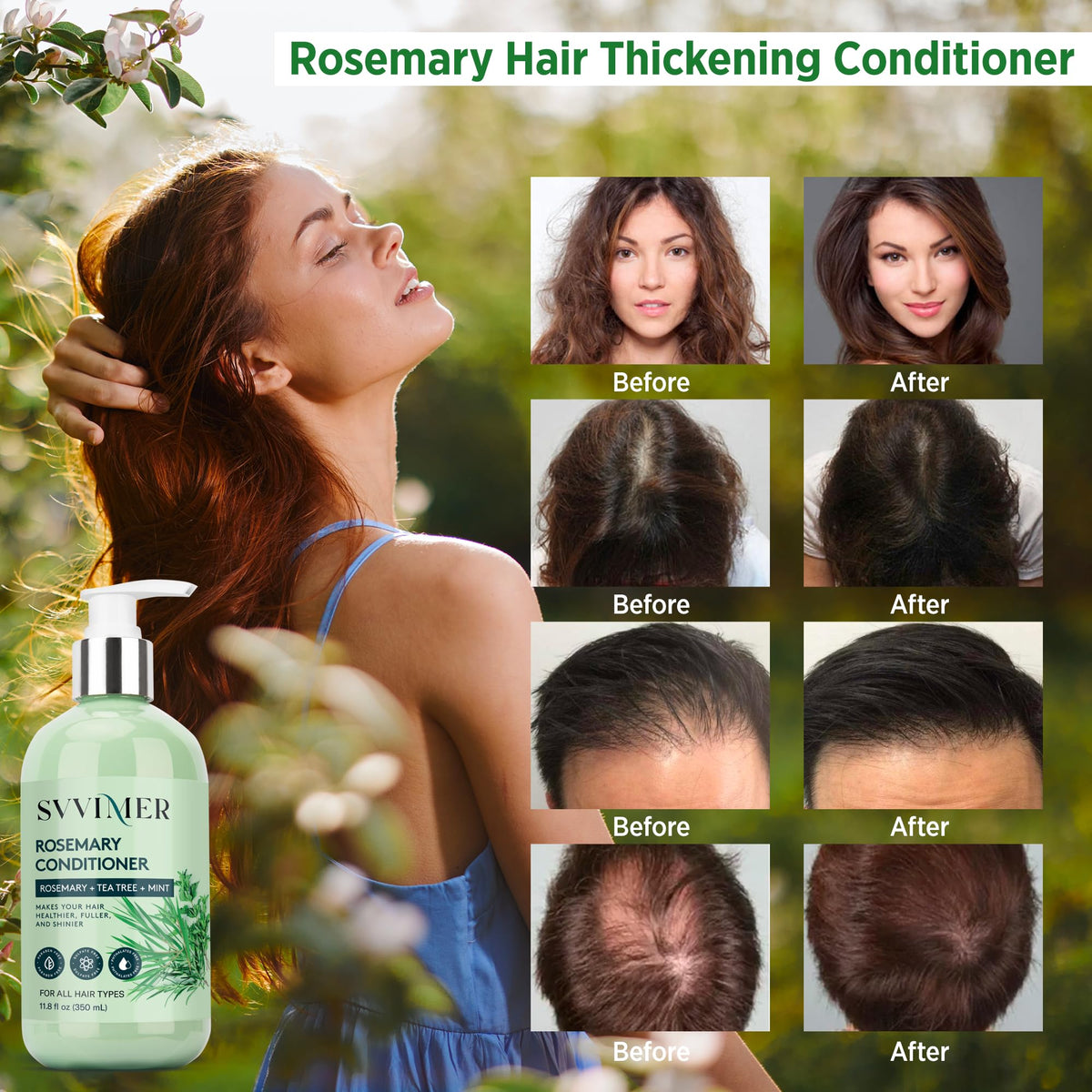 svvimer label closeup highlighting rosemary, biotin and clean formula benefits