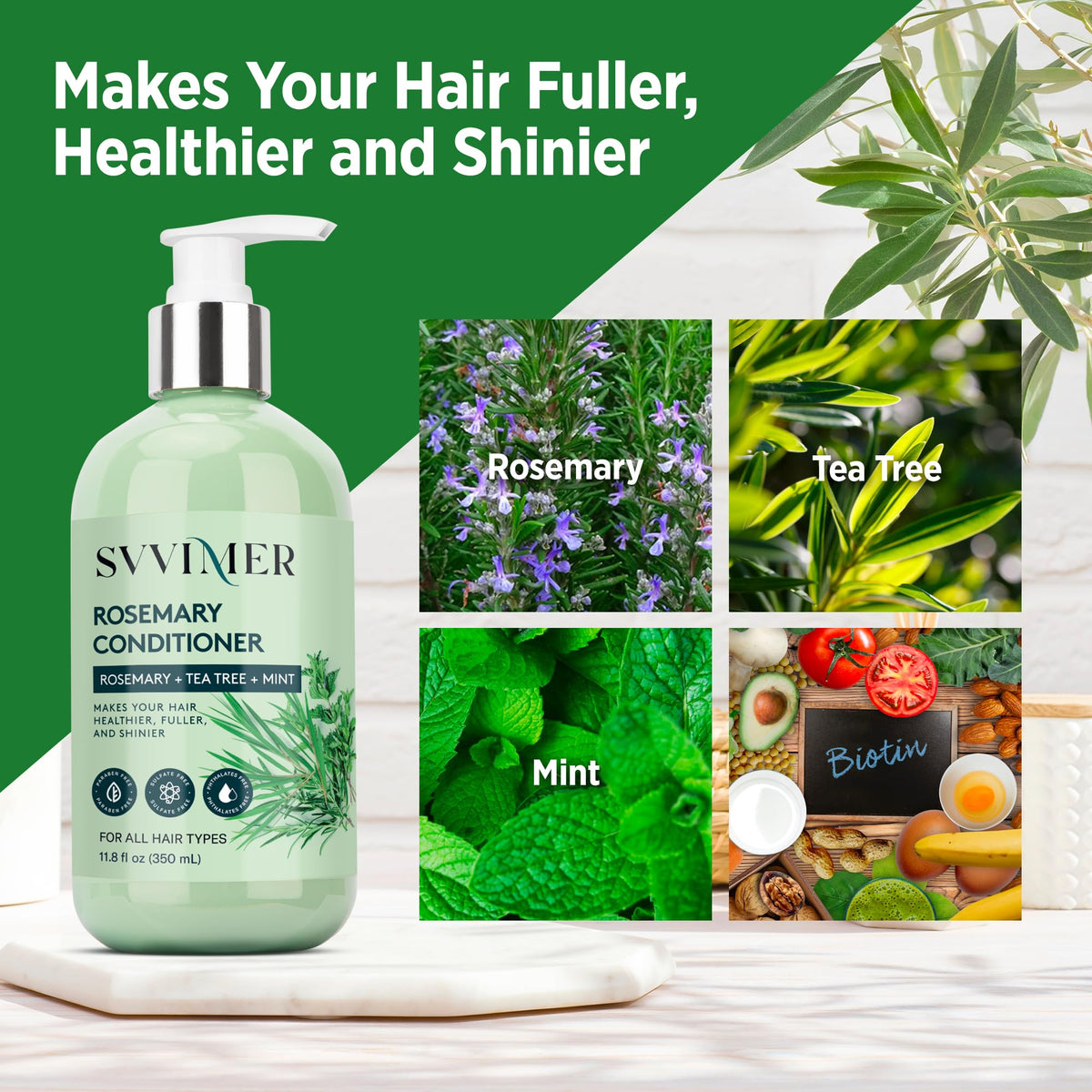 svvimer on hair in shower demonstrating detangling and manageable results