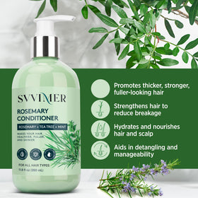 svvimer pour texture showing creamy conditioner, brand smoothing hydration benefit