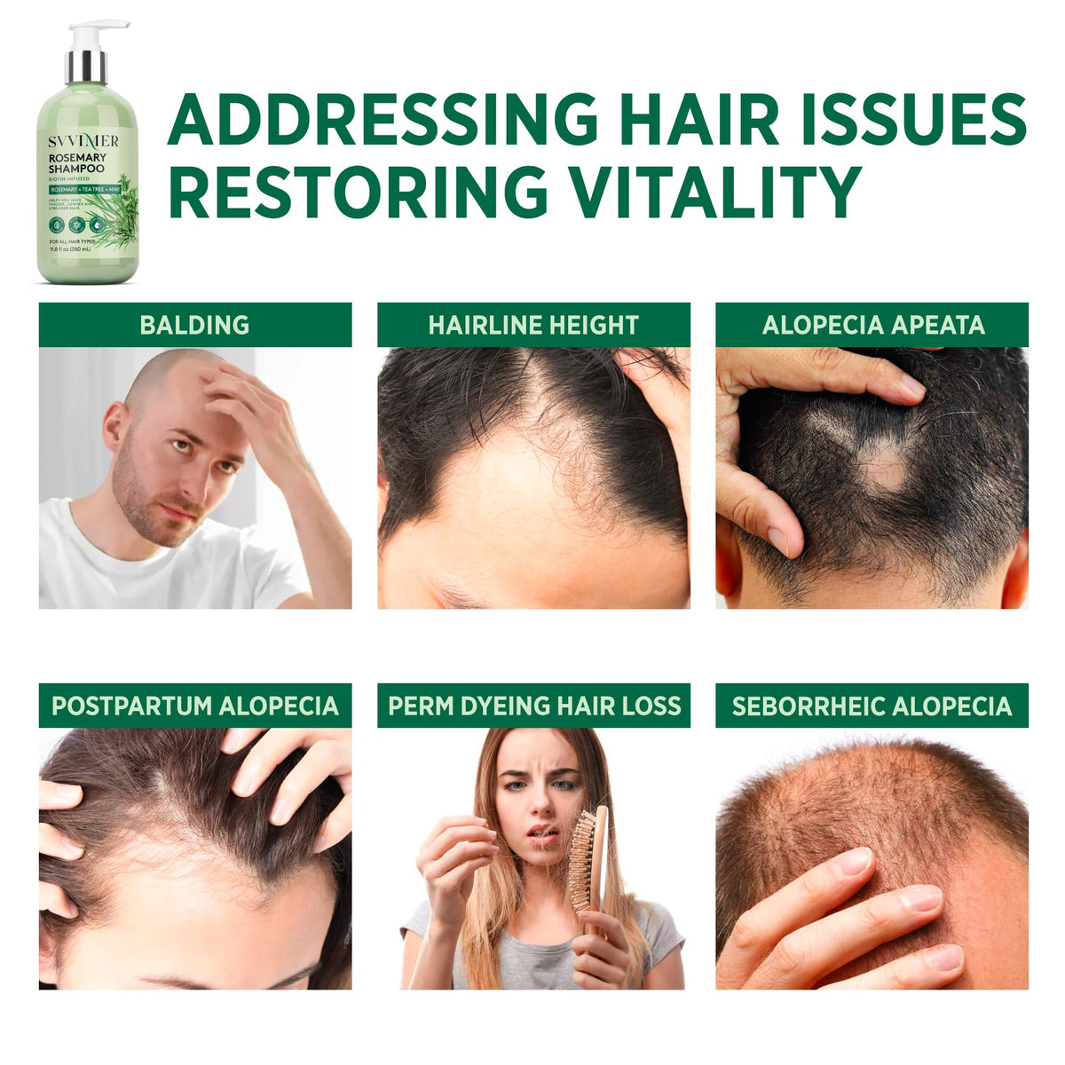 Svvimer shampoo in hands demonstrating easy application and coverage