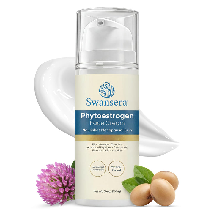 Swansera front tube view showing clean branding and moisturizing benefit