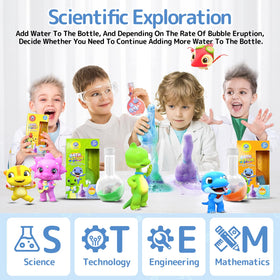 SWCANDY fizzing potion in bathtub creating foam and colorful sensory eruption