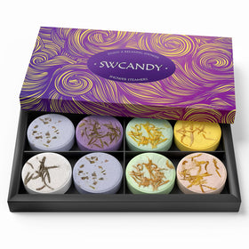 SWCANDY front packaging showing gift-ready box and scent variety benefit
