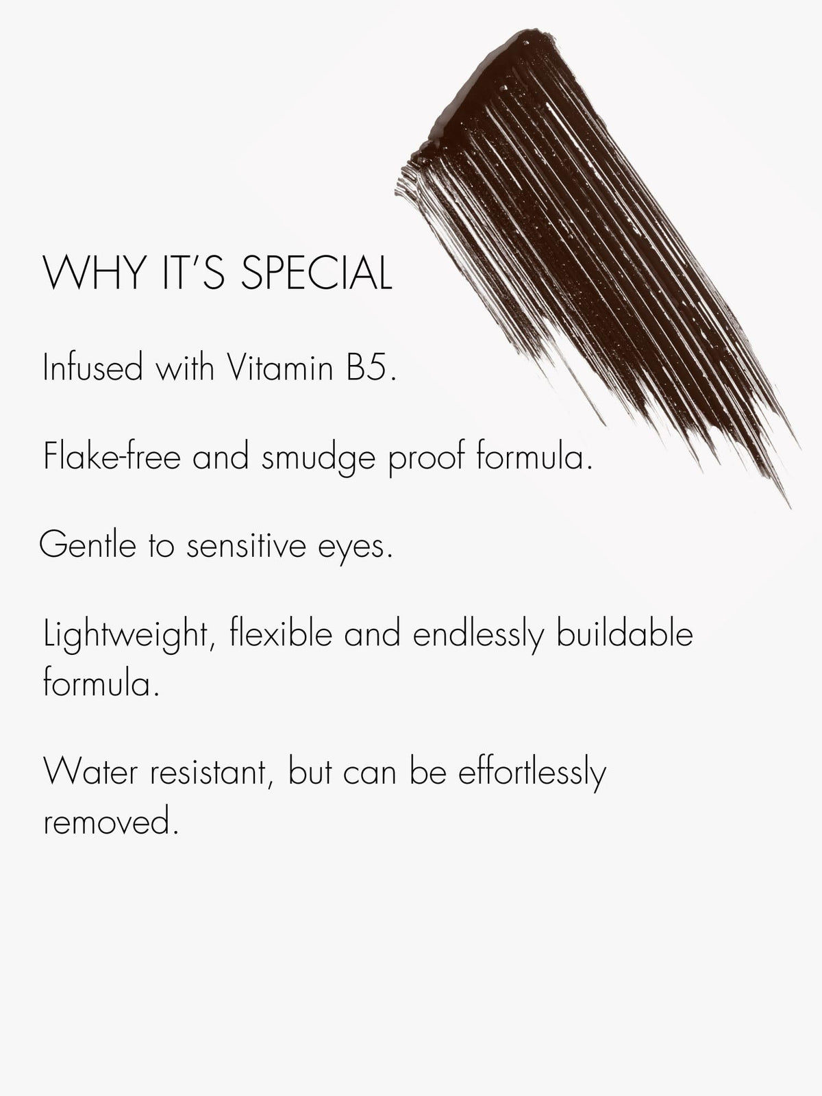 SWEED cloud mascara on model lashes creating visible volume and length