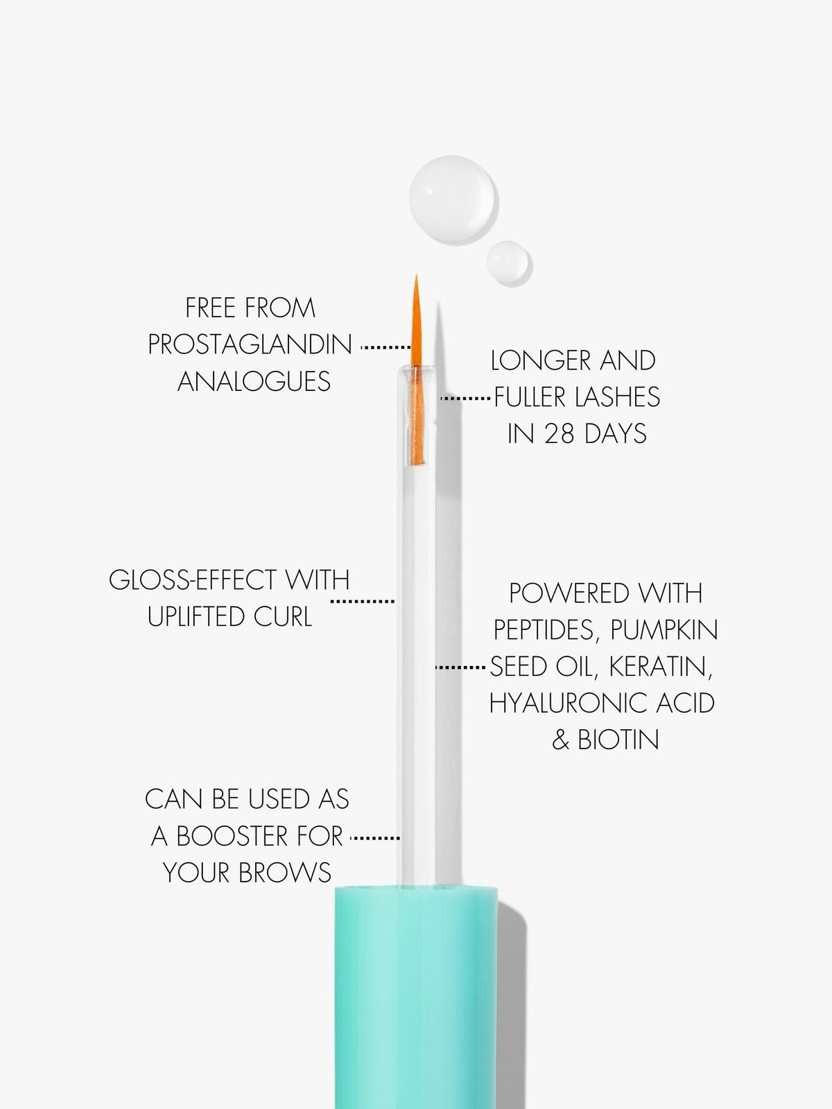 SWEED serum applied to eyebrow sparse area showing filling and conditioning benefit