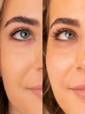 Sweed serum being applied to upper lash base for visible length