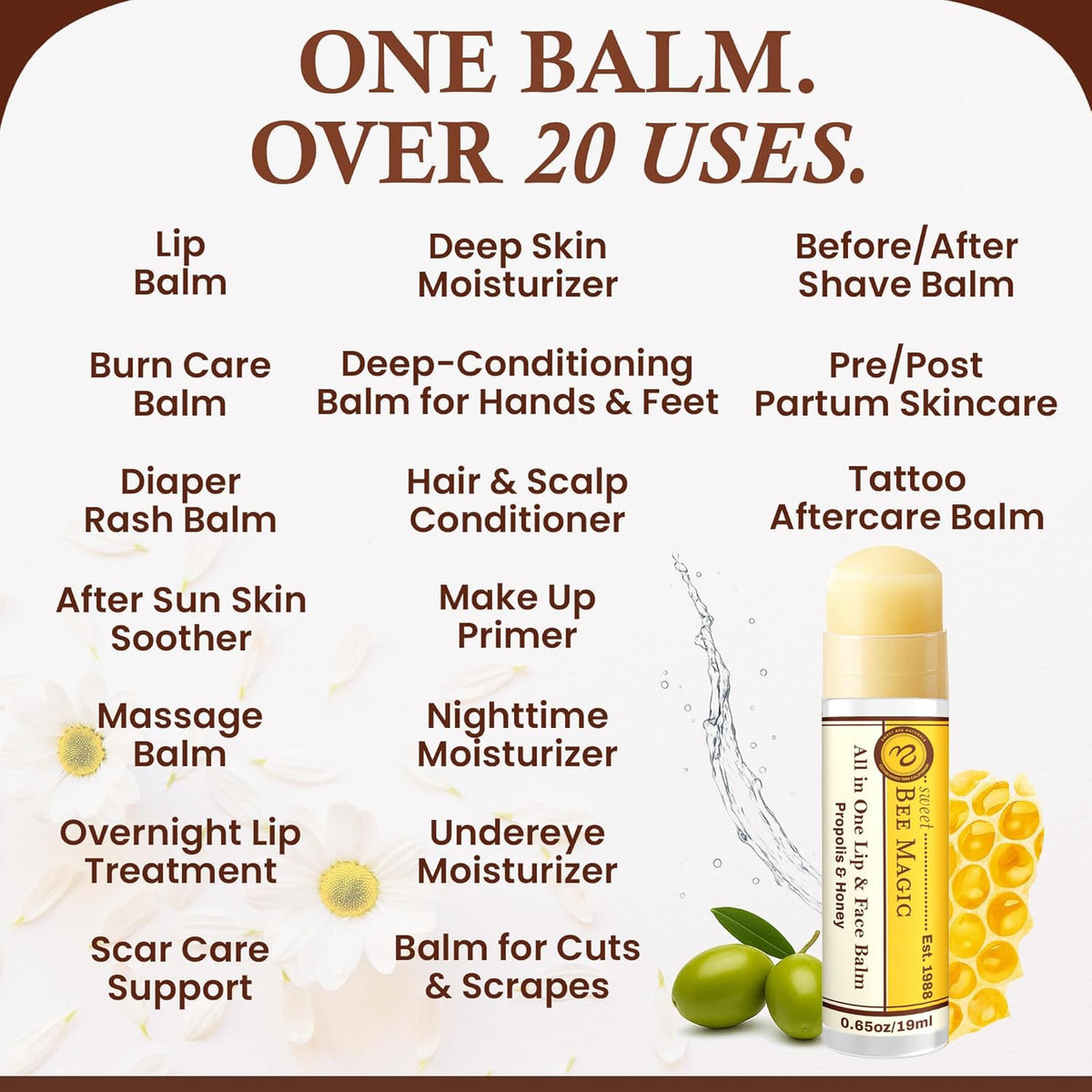 Sweet Bee Naturals used on cuticles and tattoos for targeted hydration