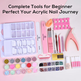 SWEET TREND complete kit staged on tabletop for at-home salon setup