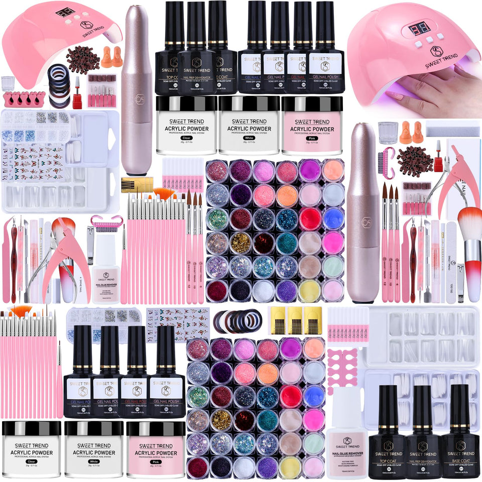 SWEET TREND front packaging showing complete beginner acrylic kit for easy setup