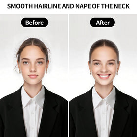 SWEET VIEW applying stick to hairline for instant flyaway control