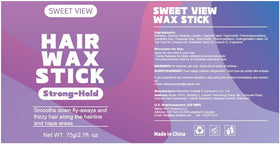 SWEET VIEW two wax sticks boxed as a styling duo for touch-ups