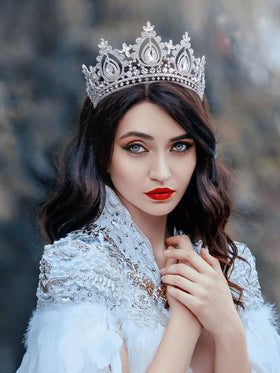 SWEETV crown side profile showing metal detail and graceful silhouette