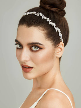 SWEETV headband on model halo style demonstrating wearable comfort and styling versatility