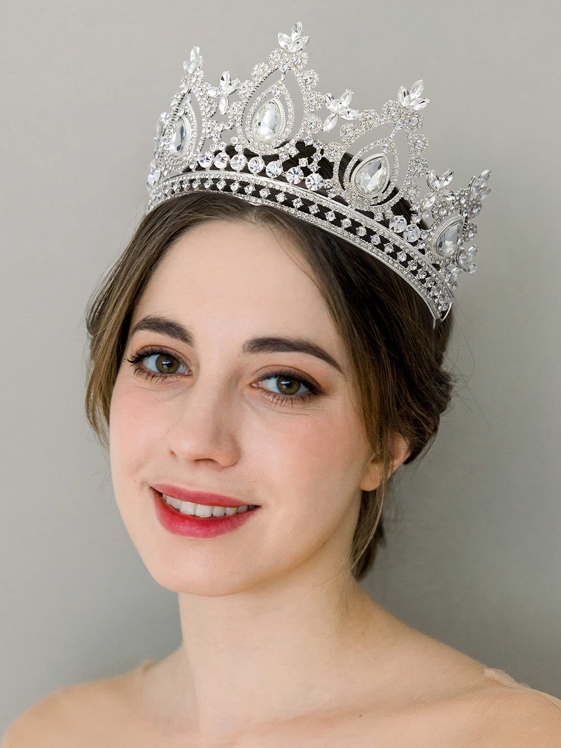 SWEETV headpiece placed in an elegant updo for secure comfortable wear