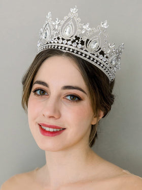 SWEETV headpiece placed in an elegant updo for secure comfortable wear