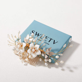 SWEETV comb beside a ruler showing 5.12×2.75 inches for size clarity