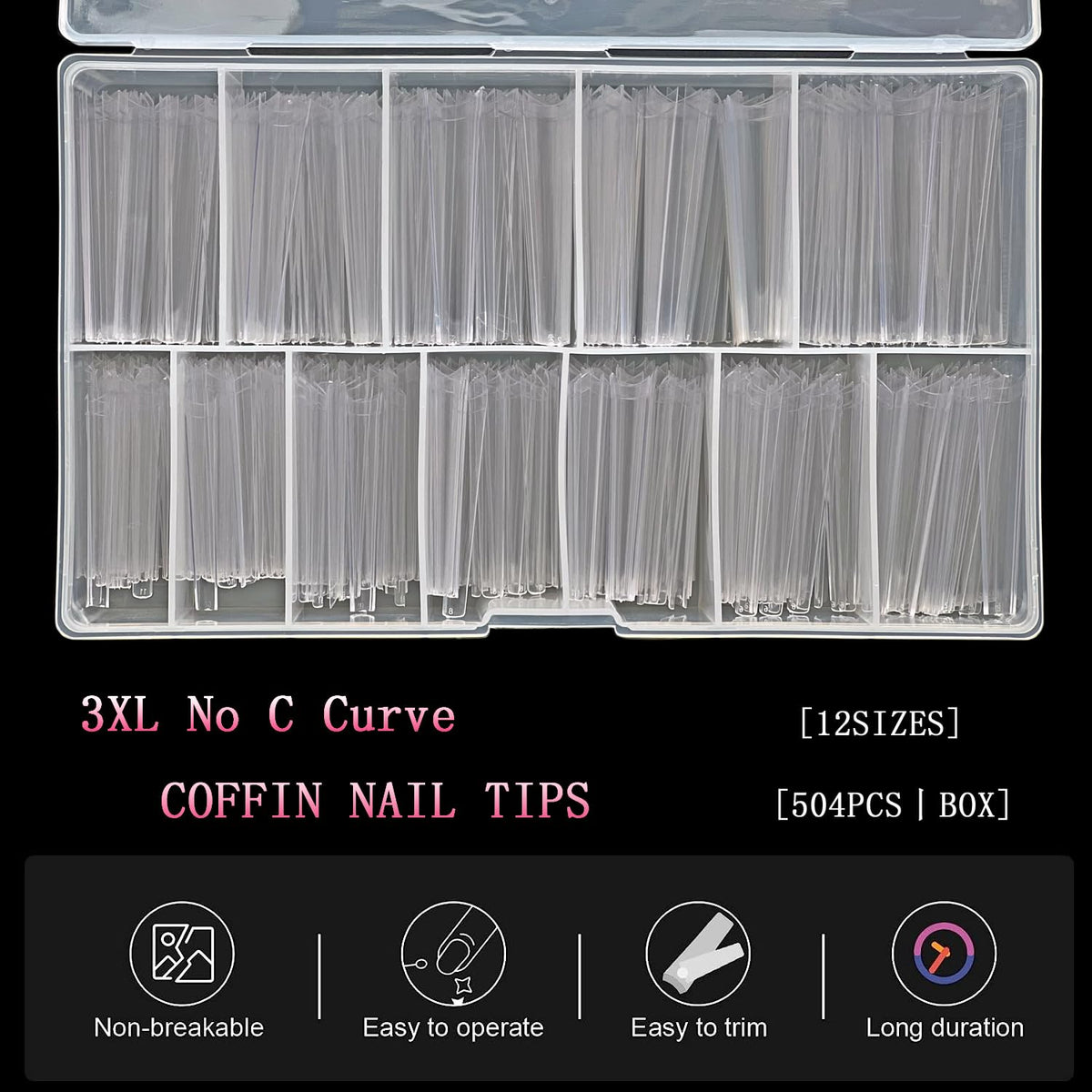 SWETIDY close-up of clear ABS tip texture and durable finish