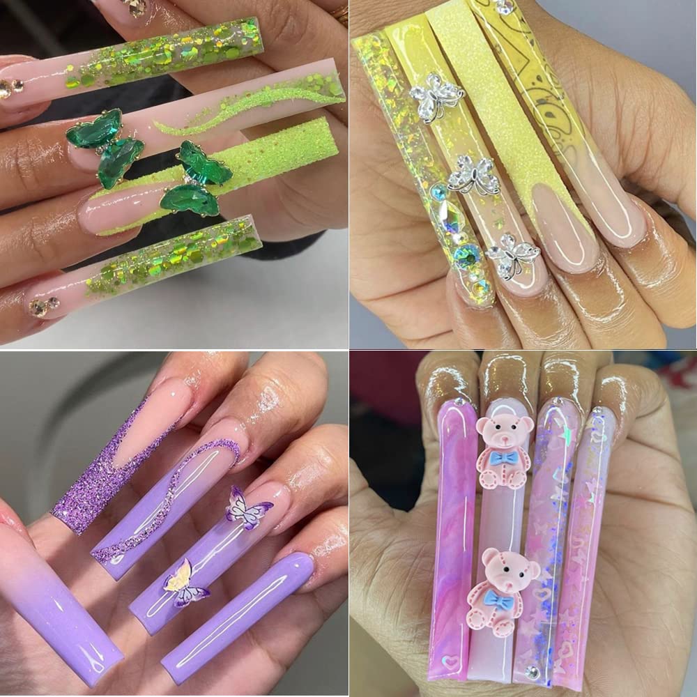 SWETIDY clear tips decorated to show design versatility