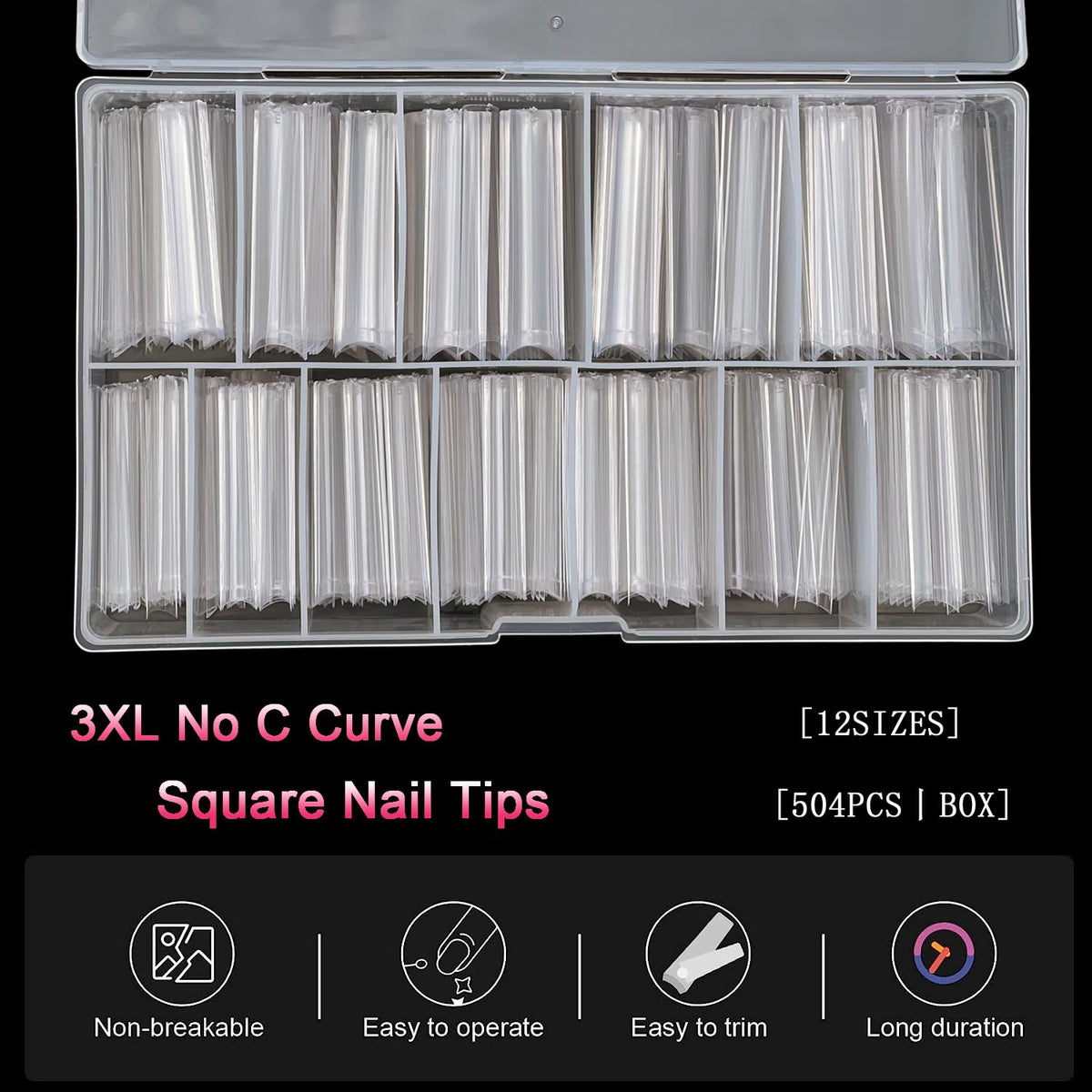 SWETIDY close-up of flat edge detail for easier blending and strength