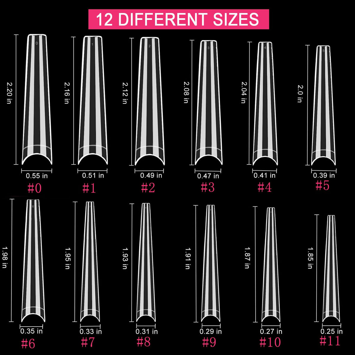 SWETIDY scale comparison of an extra long tip on a finger for sizing