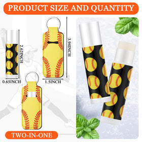 swiffen close-up of mint lip balm tube showing size and easy twist for quick use