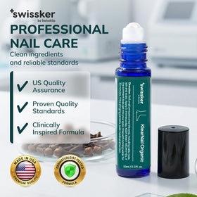 Swissklip KlearNail on a bathroom vanity conveying everyday grooming benefit