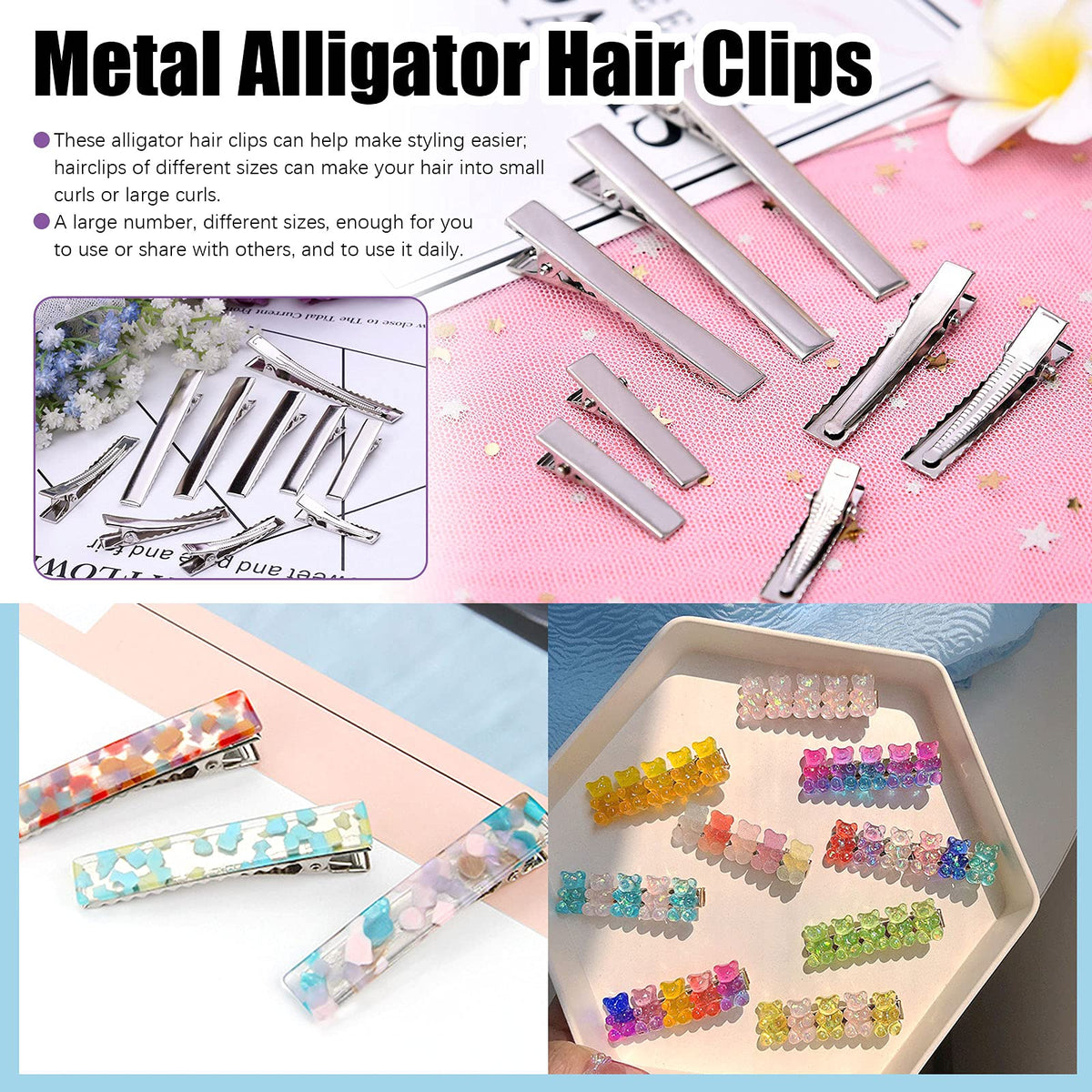Swpeet clip securing hair during blow-dry to speed styling process