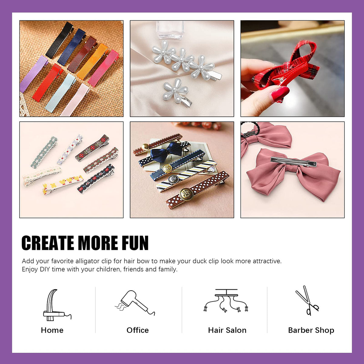 Swpeet decorated clip with bow showing DIY accessory potential