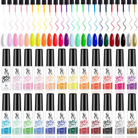 SXC front packaging showing 24-color gel liner set and quick selection