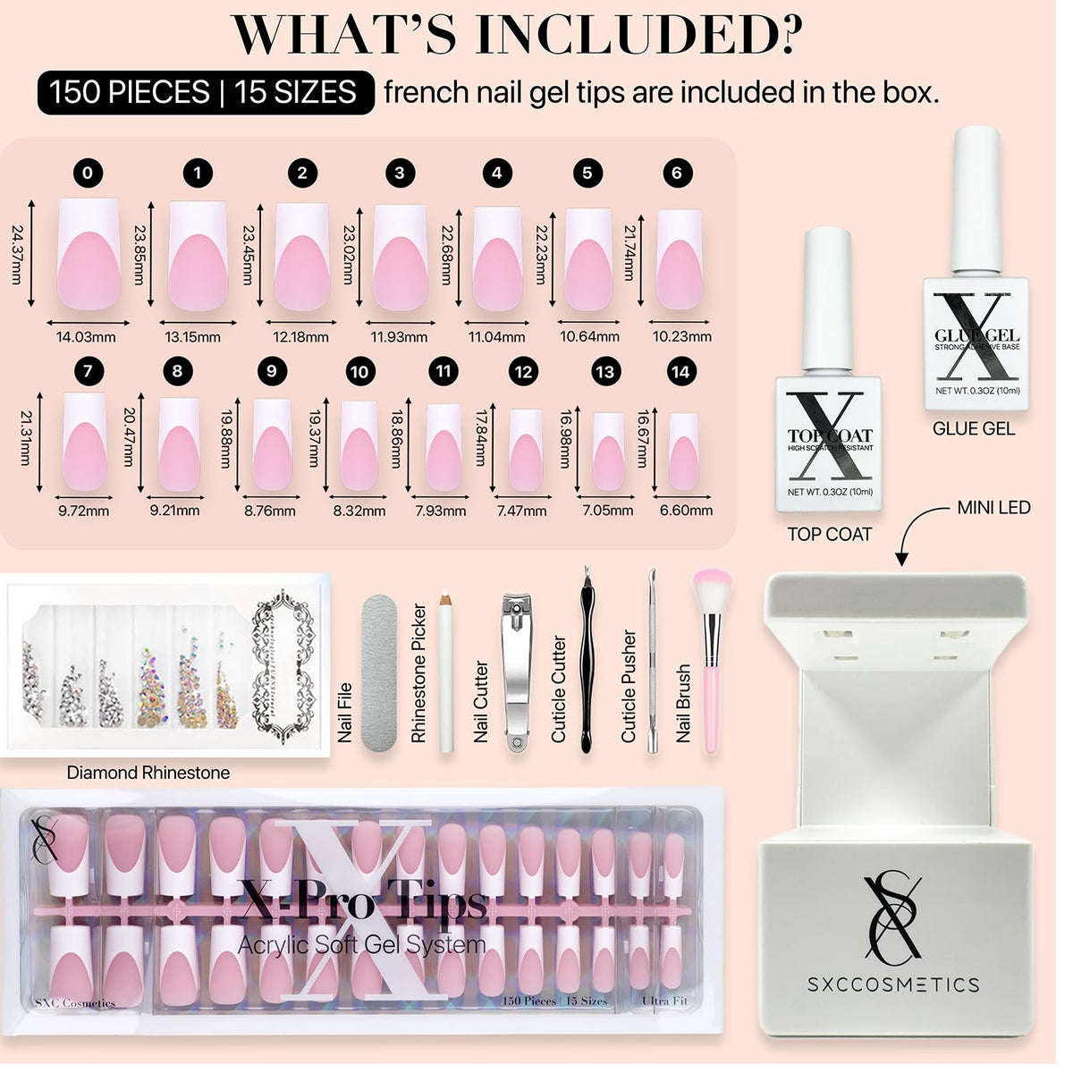 SXC press-on nails applied on hand showing natural salon-style finish