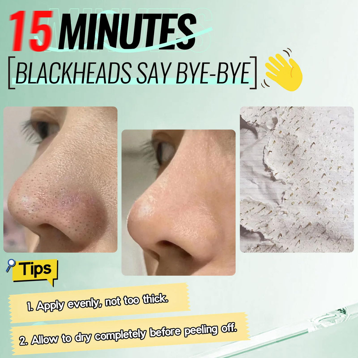 SYABO ingredient layout with salicylic acid and clay, shows cleansing power