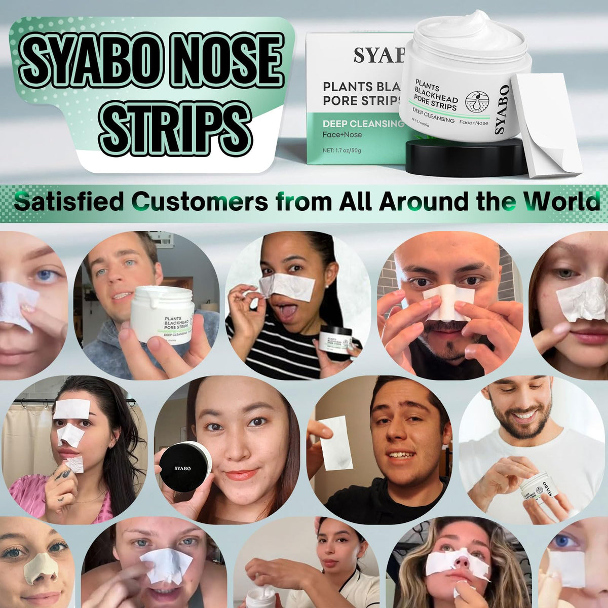 SYABO smooth mask texture close-up highlighting spreadability benefit