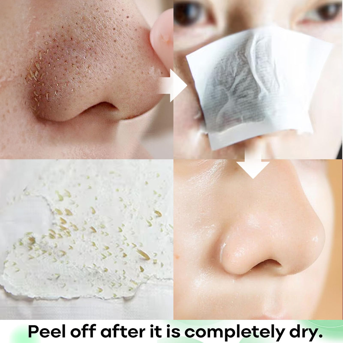 SYABO strip being applied to nose for targeted blackhead removal benefit