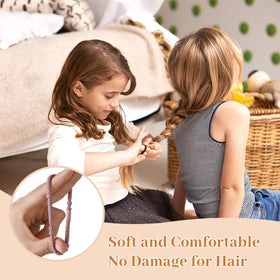 SYGY hair tie securing a high ponytail showing firm hold without creasing