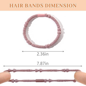SYGY close-up texture of a boho hair tie showing smooth, snag-free finish