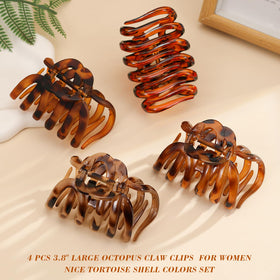 SYGY lifestyle scene on desk showing stylish tortoise clips for everyday use