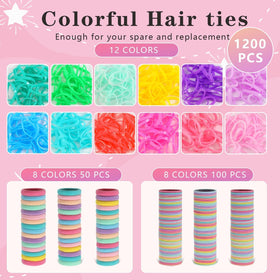 SYGY seamless cotton and baby hair ties detail for gentle, crease-free hold