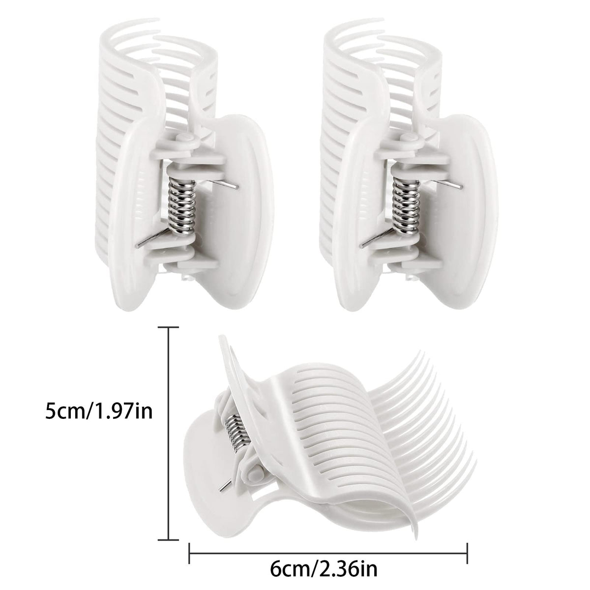 Syhood close-up of clip teeth showing secure grip without hair marks
