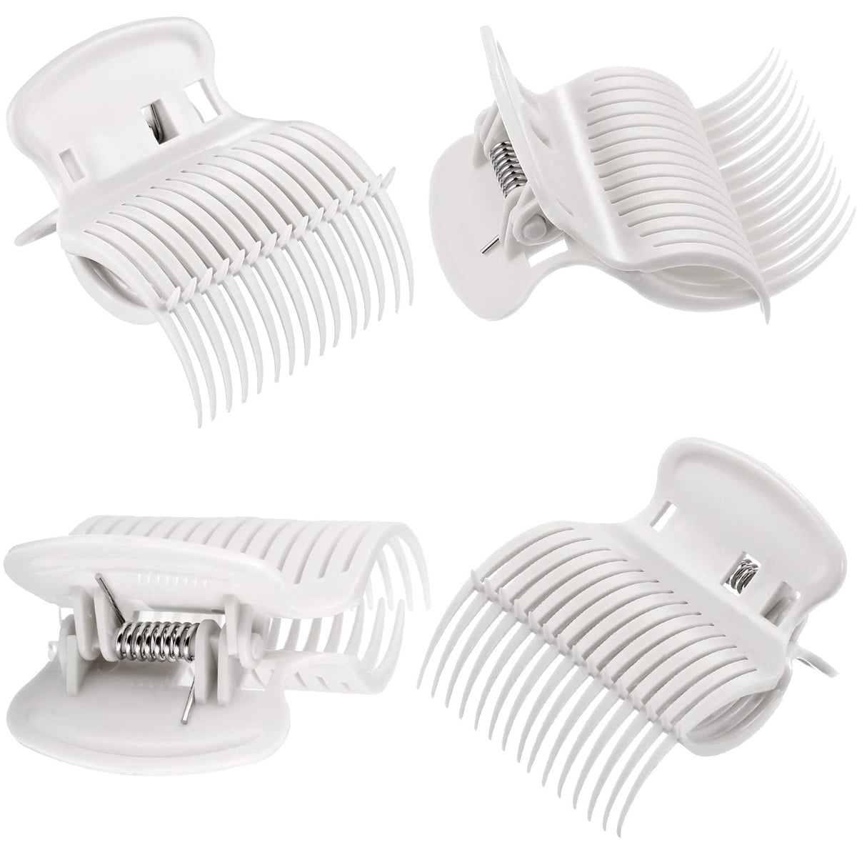 Syhood clip holding roller in hair demonstrating stable styling benefit