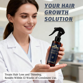 sylvaseren texture and mist demonstration showing fast-drying spray benefit