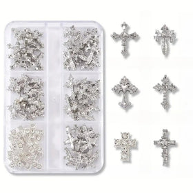 Symphonyw front packaging showing 60-piece cross charms set with neat arrangement