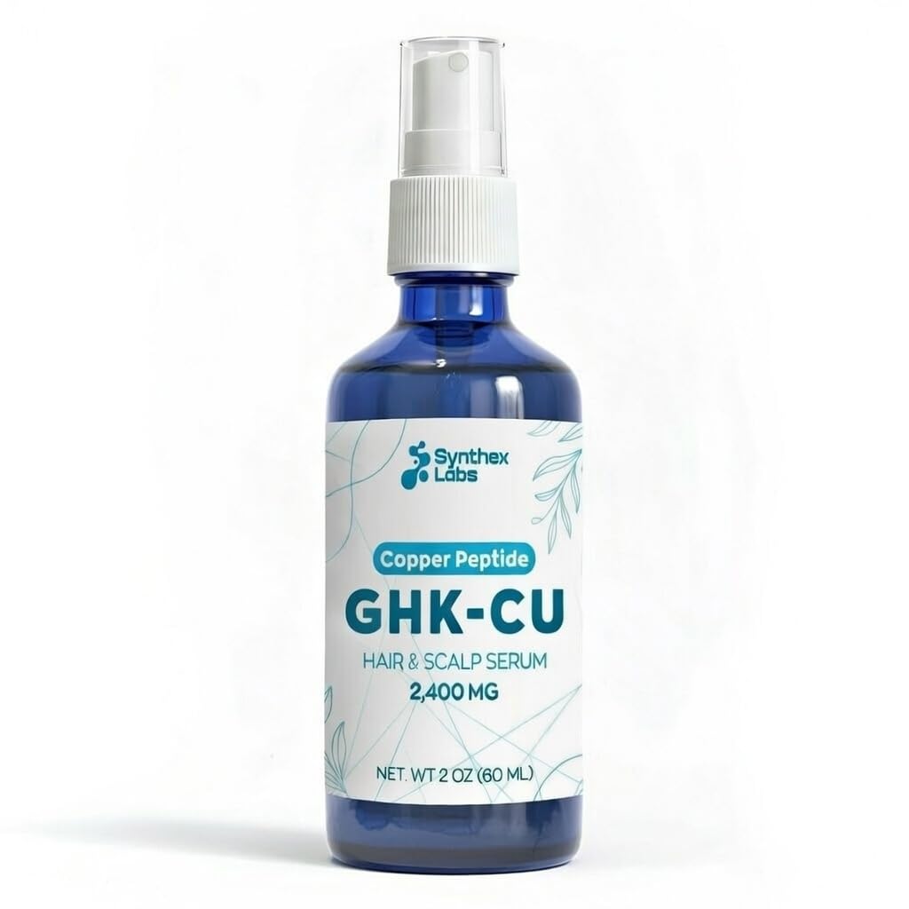SYNTHEX LABS close-up texture of clear serum highlighting lightweight absorption