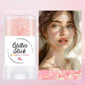 SYPAFG glitter stick applied to cheek highlighting instant sparkle for photo-ready looks