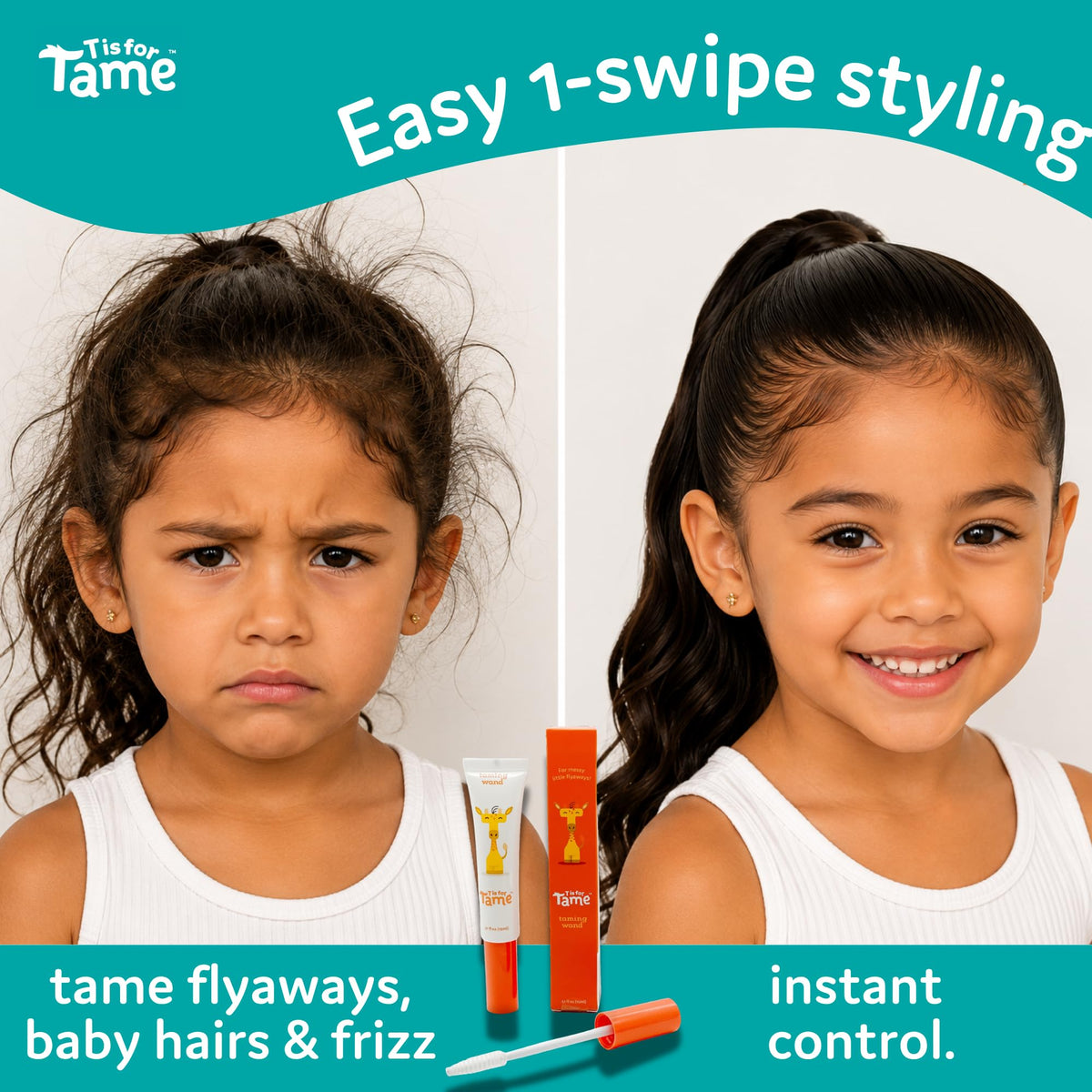 T is for Tame close up brush tip for precise flyaway control