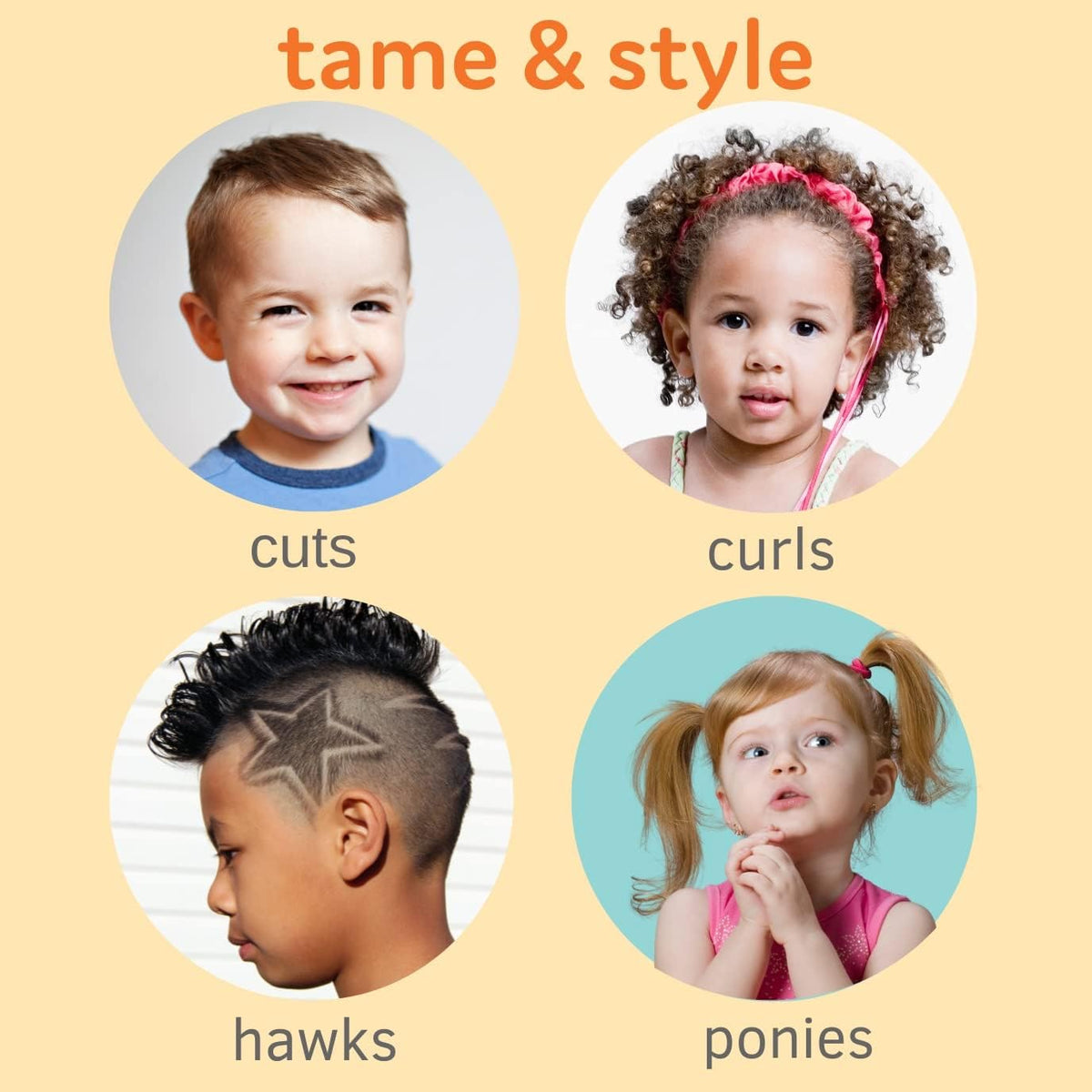 T is for Tame detangler spray nozzle close-up for easy misting