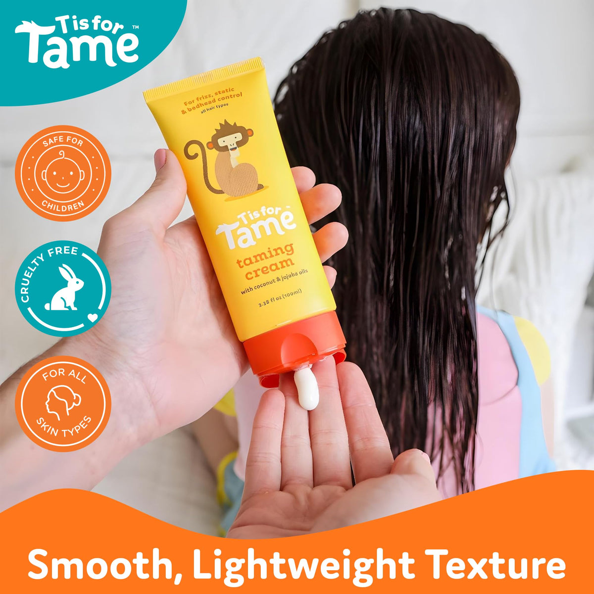 T is for Tame used during family morning routine for quick styling