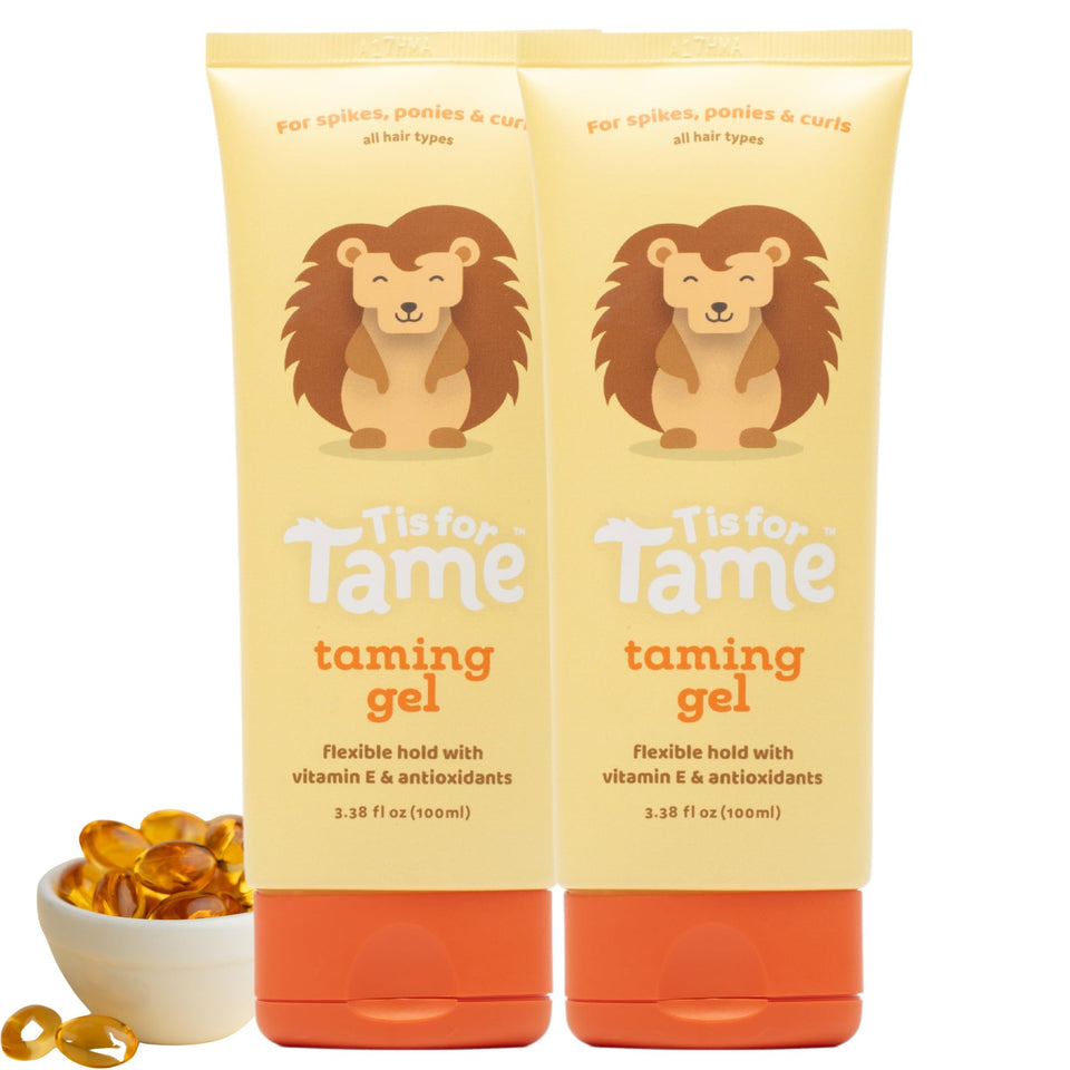T is for Tame front packaging showing two tubes, clear product benefit visible