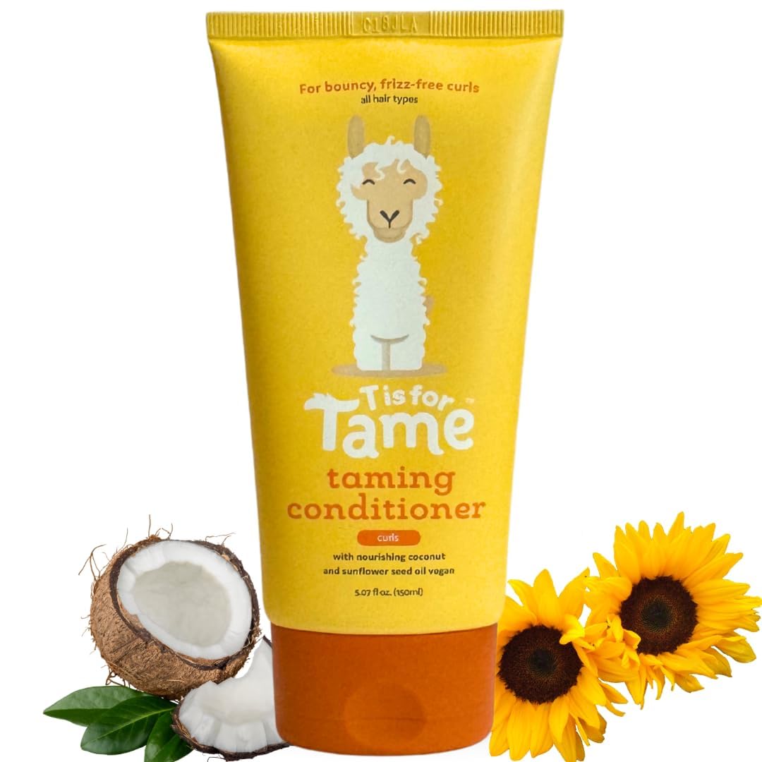 T is for Tame front packaging showing gentle kids conditioner for easy identification