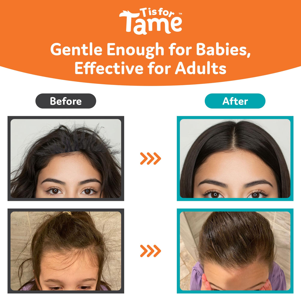 T is for Tame label showing natural ingredient highlights and clean-formula benefit
