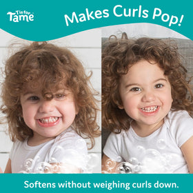 T is for Tame creamy conditioner texture close-up illustrating smooth detangling slip